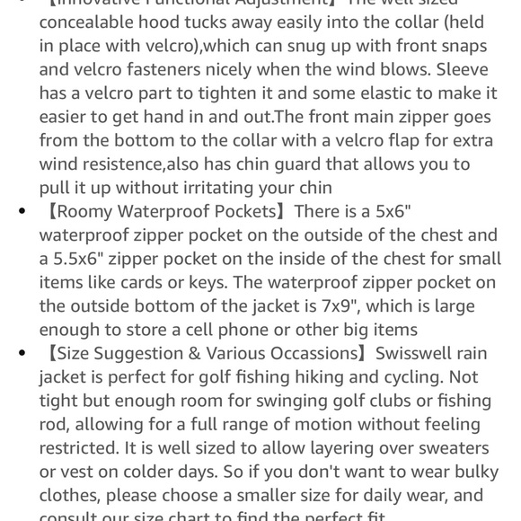 NWT SWISSWELL Mens Rain Jacket - Picture 8 of 8